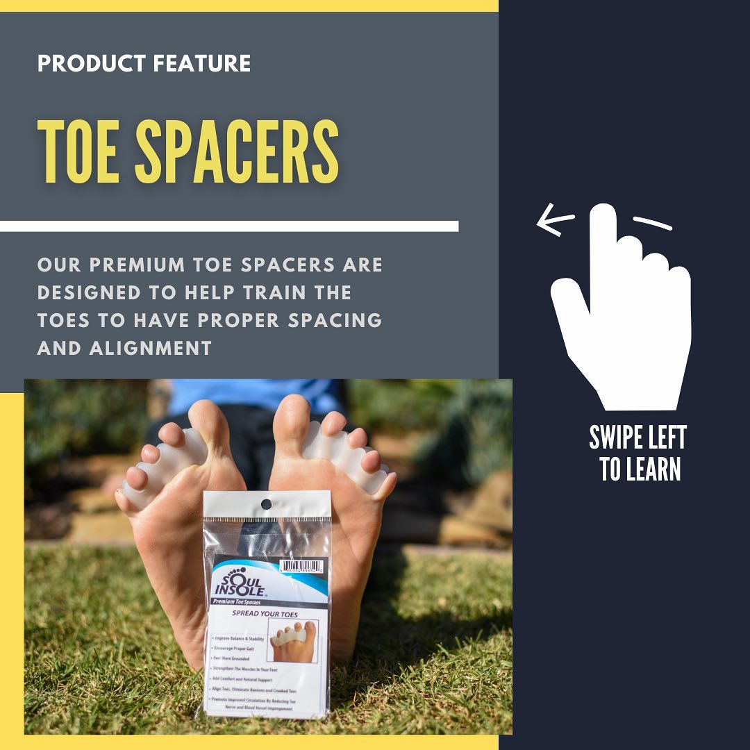 ⭐️PRODUCT FEATURE: Toe Spacers🦶🏼<br />
Comment...