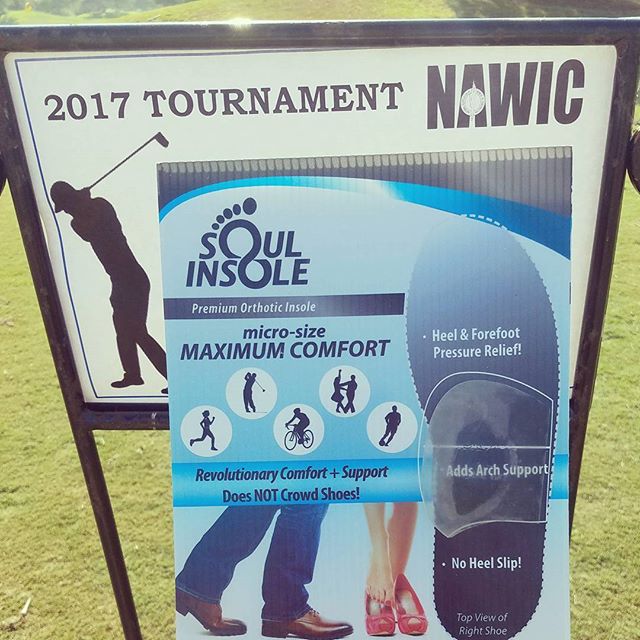 Soul Insole helping support while having fun at the #NAWIC golf tournament!