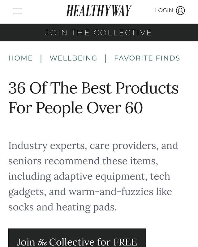 Healthy Way listed our insoles #9 out of 36 Best Products for People Over 60. You can read their full article here: https://www.healthyway.com/content/best-products-for-people-over-60/
