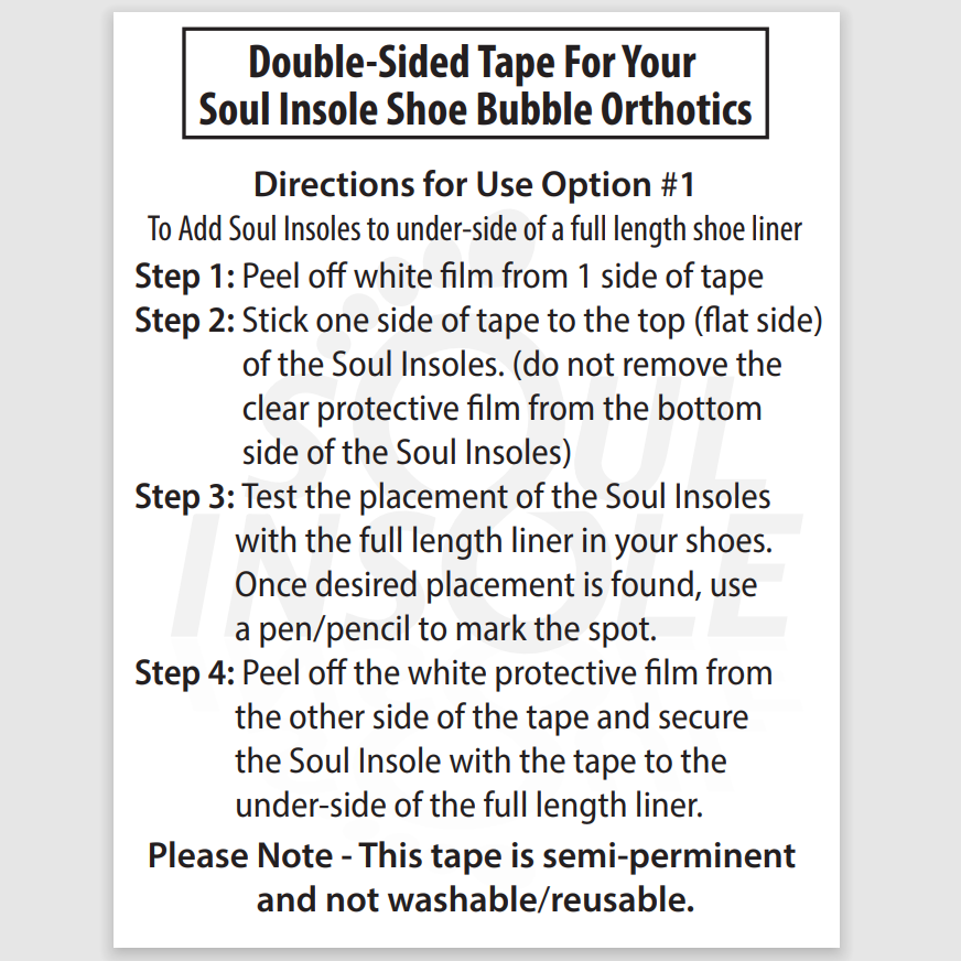 Clear Sticky tape for insoles, crafts – Double side tape – Legion  Orthopedics Store